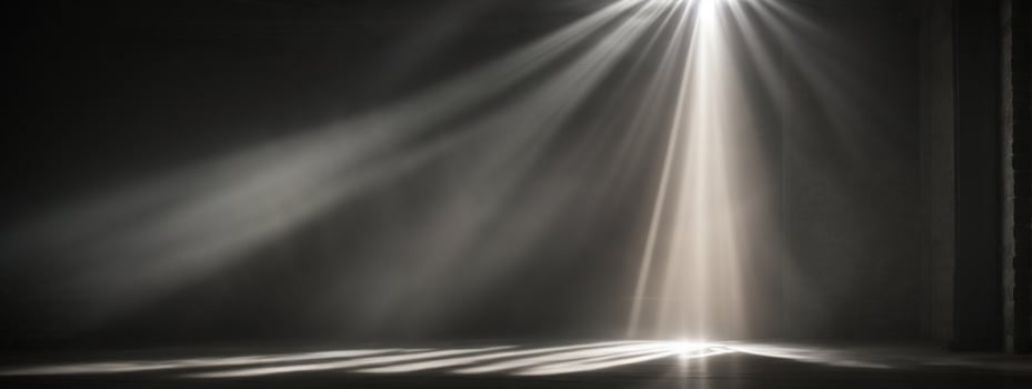 abstract beautiful rays of light on black background.. AI generated photo