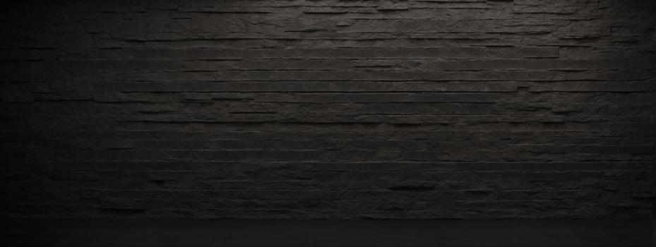 Black or dark gray rough grainy stone texture background. AI generated photo
