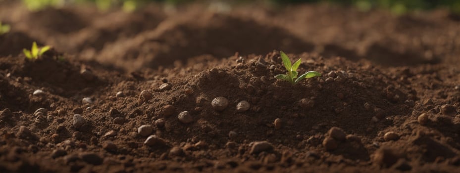 Soil. AI generated photo