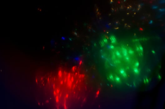 defocused light bokeh of christmas light tree,happy new year and Christmas holiday background photo