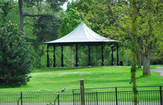 Low Angle View of Wardown Museum Public Park of Luton, England UK. Image Captured on May 10th, 2023 photo