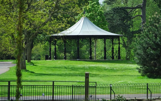 Low Angle View of Wardown Museum Public Park of Luton, England UK. Image Captured on May 10th, 2023 photo