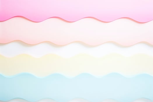 Abstract geometric shape with pastel background, Generative AI illustration photo