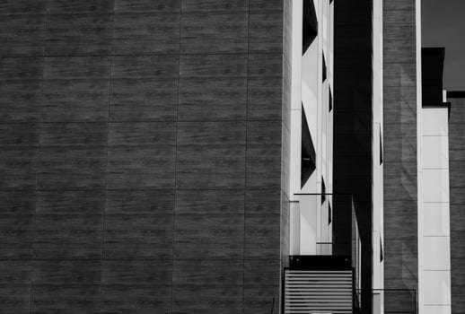 luxurious facade of a residential building photo