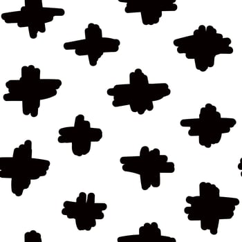Seamless hand drawn irregular uneven black and white texture photo