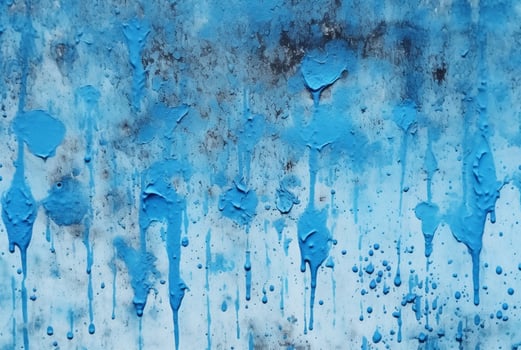 Blue cement texture background with watercolor splashes. generative ai photo