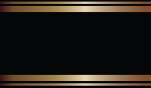 Gold frame luxury design on black background photo