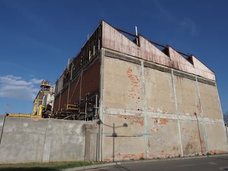 abandoned factory ruins photo