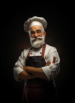 Ai Generated Professional restaurant chef photo