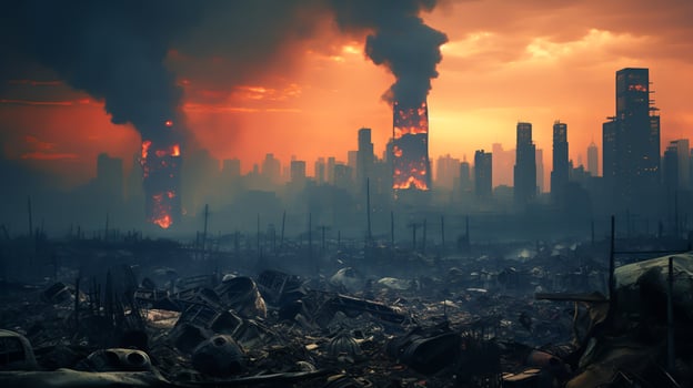 The Impact of Greenhouse Effect on Climate Nature, Generative Ai photo