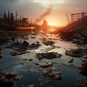 The Impact of Greenhouse Effect on Climate Nature, Generative Ai photo