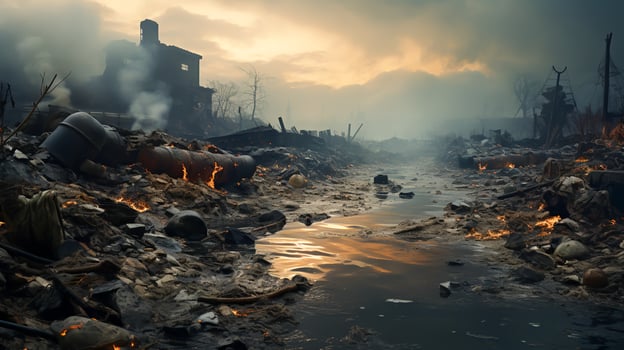 The Impact of Greenhouse Effect on Climate Nature, Generative Ai photo