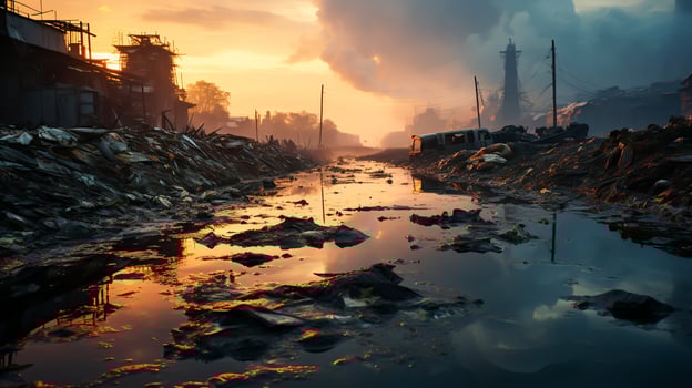 The Impact of Greenhouse Effect on Climate Nature, Generative Ai photo