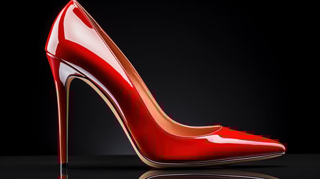 A stylish pair of red stilettos symbolizing the glamour and excitement of September Fashion Week Events photo
