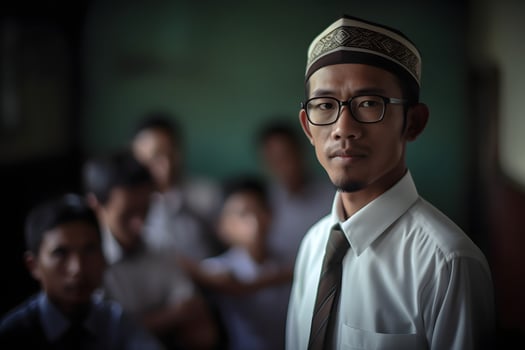 Indonesian male teacher photo