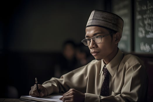 Indonesian male teacher photo