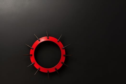 Happy good friday celebration concept with crown of thorns, bible, christian cross and copy space concept by AI Generated photo