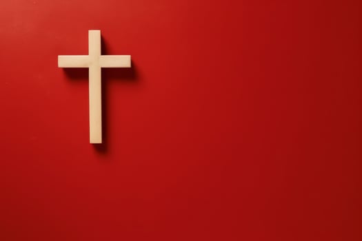 Happy good friday celebration concept with crown of thorns, bible, christian cross and copy space concept by AI Generated photo