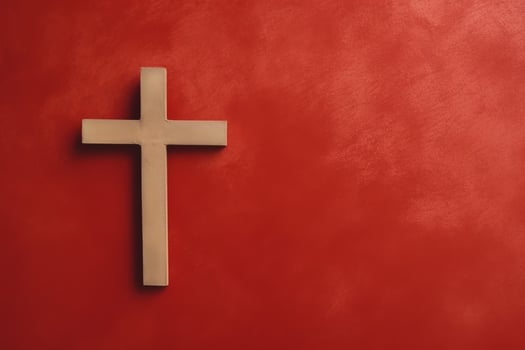 Happy good friday celebration concept with crown of thorns, bible, christian cross and copy space concept by AI Generated photo