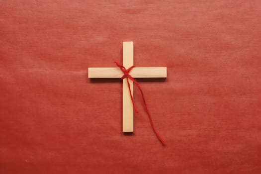 Happy good friday celebration concept with crown of thorns, bible, christian cross and copy space concept by AI Generated photo