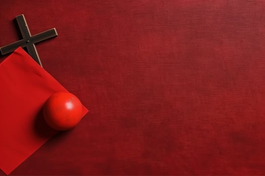 Happy good friday celebration concept with crown of thorns, bible, christian cross and copy space concept by AI Generated photo