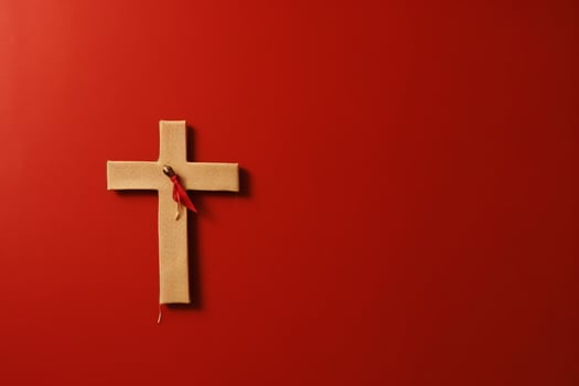 Happy good friday celebration concept with crown of thorns, bible, christian cross and copy space concept by AI Generated photo