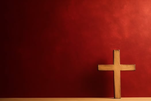 Happy good friday celebration concept with crown of thorns, bible, christian cross and copy space concept by AI Generated photo