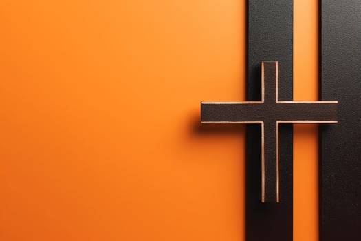 Happy good friday celebration concept with crown of thorns, bible, christian cross and copy space concept by AI Generated photo