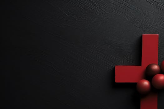 Happy good friday celebration concept with crown of thorns, bible, christian cross and copy space concept by AI Generated photo