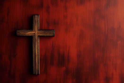 Happy good friday celebration concept with crown of thorns, bible, christian cross and copy space concept by AI Generated photo