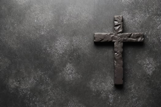 Happy good friday celebration concept with crown of thorns, bible, christian cross and copy space concept by AI Generated photo
