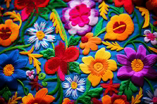 A Burst of Colors in Hispanic Heritage Tradition and Joy - AI generated photo