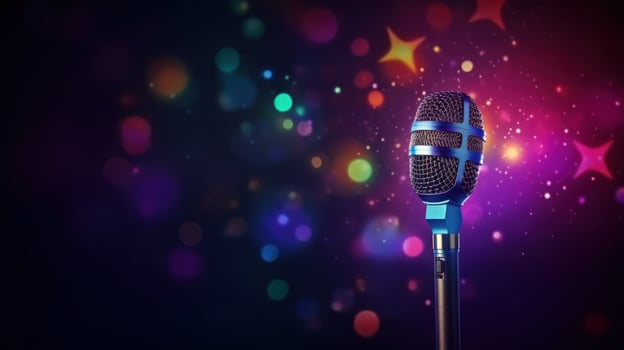 Music karaoke party vivid background photo