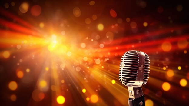 Music karaoke party vivid background photo