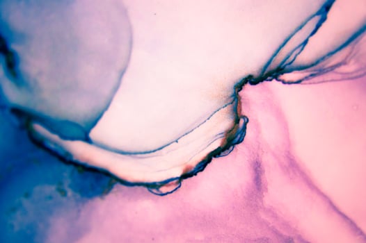 The picture is painted in alcohol ink. Abstraction will perfectly fit into a modern interior. Closeup of the painting. Colorful abstract painting background. photo