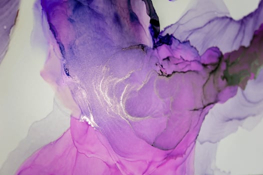 Ink colors are amazingly bright, luminous, translucent, free-flowing, and dry quickly. Abstract artwork. Trendy wallpaper. Natural pattern, luxury. Art for your design project. Transparent creativity. photo