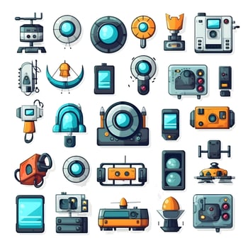 business object icon isolated illustration on white background generative Ai. photo