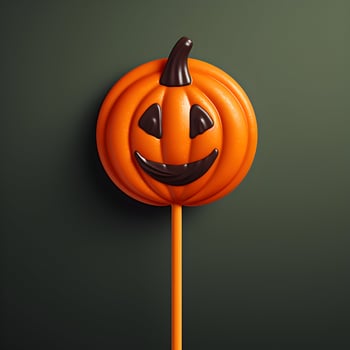 Halloween candy on a stick. High resolution. AI Generative photo