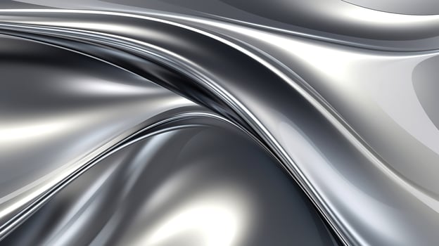 Closeup of rippled white silk fabric. photo