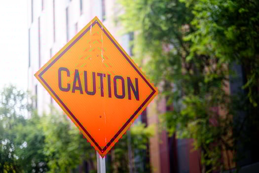 The pedestrian zone road sign with orange color photo
