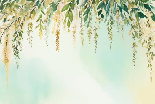 Lexury Watercolor Eucalyptus Background photo