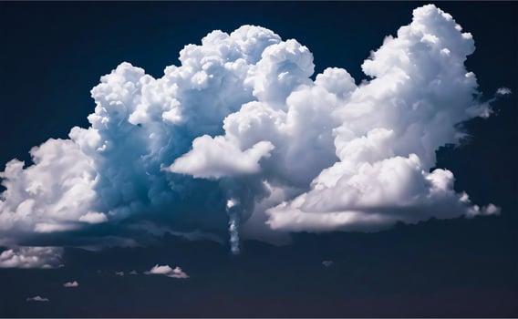 The Photo of the Fluffy Clouds Background Wallpaper