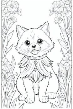 Coloring Page With Animals photo