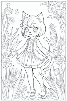Coloring Page With Animals photo