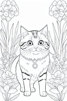 Coloring Page With Animals photo