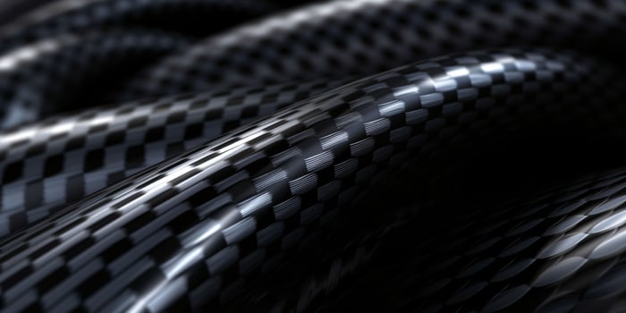 Carbon Fiber Texture Background. Black Rubber Texture Background. Generative AI photo