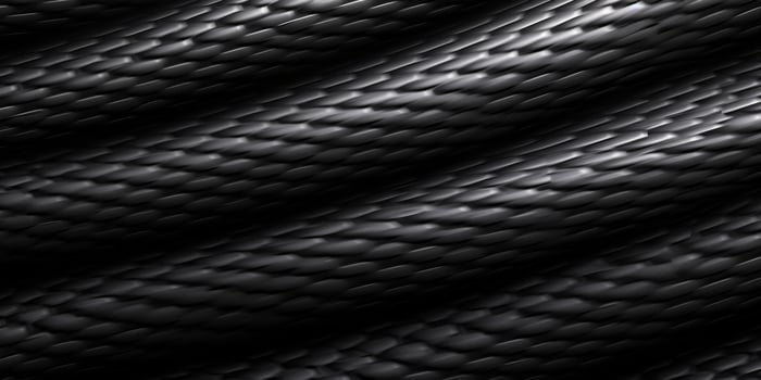 Carbon Fiber Texture Background. Black Rubber Texture Background. Generative AI photo