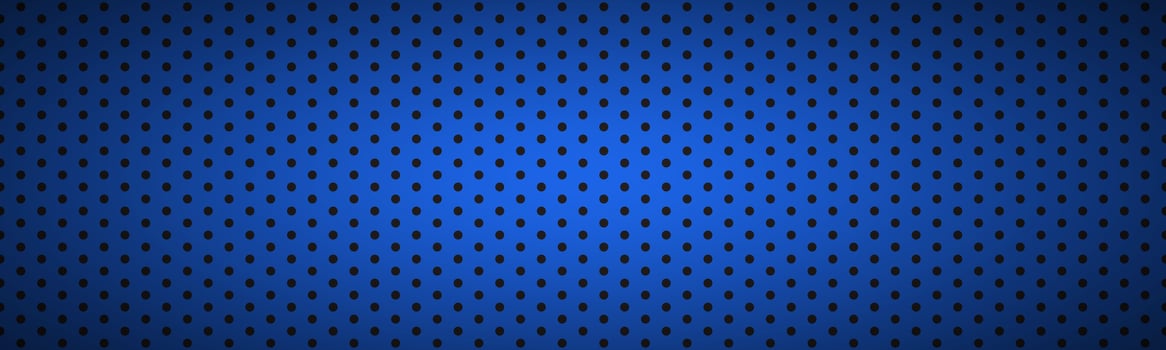 Structured dark blue metallic perforated header. Technology vector illustration background photo