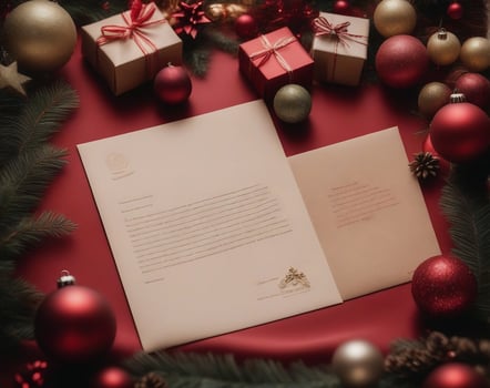 Personalized Santa Letters Festive and Heartwarming. AI Generated. photo