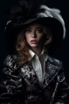 Ai Generative Photo portrait of a fashion women